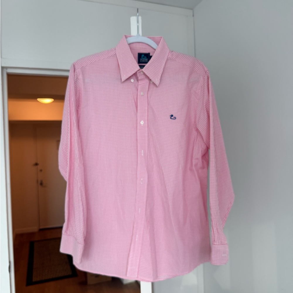 Pink Gingham Sport Shirt Button Down